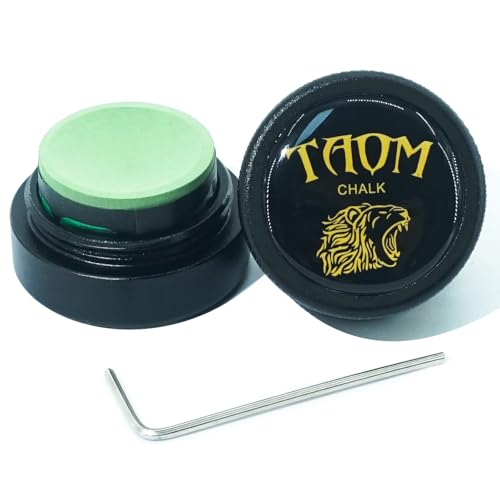 Banly Round Shaped Pool Chalk Holder, Portable Pool Chalk Cubes, Magnetic Mini Chalk Holder Pool Billiards, Pool Cue Chalk Case Container Box for Billiard Cue Tip Tool Pool Table Snooker Accessories - color: 2-Black Holder with V10 Chalk