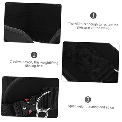 GALPADA Thickened Weightlifting Belt with Detachable Chain for Bodybuilding Powerlifting Gym Accessories Men and Women Heavy-duty Waist Support for Running Hiking Climbing Yoga and