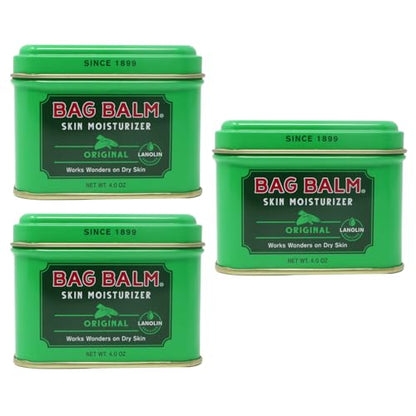 Bag Balm Vermont's Original for Dry Chapped Skin Conditions - Hand & Body (4 Ounce (Pack of 3)) - size: 4 Ounce (Pack of 3)