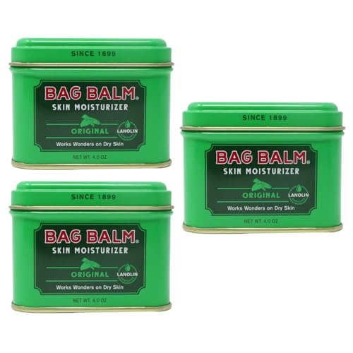 Bag Balm Vermont's Original for Dry Chapped Skin Conditions - Hand & Body (4 Ounce (Pack of 3)) - size: 4 Ounce (Pack of 3)