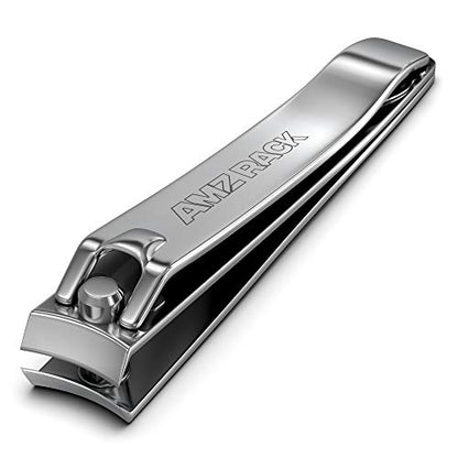 1 Pc Large Nail Clippers - 82mm, Built in Nail Files - Heavy Duty Stainless Steel Sharpest Thick Toenail, Fingernail Cutter for Men and Women