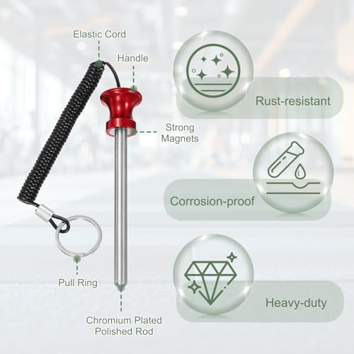 Weight Stack Pin, Weight Gym Pin Strength Training Equipment Replacement with Pull Rope for Commercial Home - color: Blue/Red, size: 0.4 x 4.7 Inch