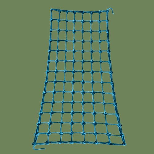 Upgraded Kids' Polyester Climbing Net, 8 Sizes, Heavy-Duty & Exquisite, Ideal for Indoor/Outdoor Playscapes - Treehouse, Gym, Balcony - Enhanced Safety (Sky Blue, 6ft x 6ft) - color: Sky Blue, size: 6ft x 6ft
