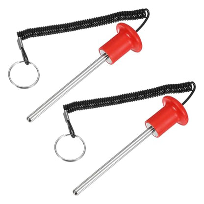Gym Pin Weight Stack Pin Strength Training Lifting Equipment Replacement with Pull Rope Fitting for Home Gym - color: Red, size: 0.3 x 4.9 Inch