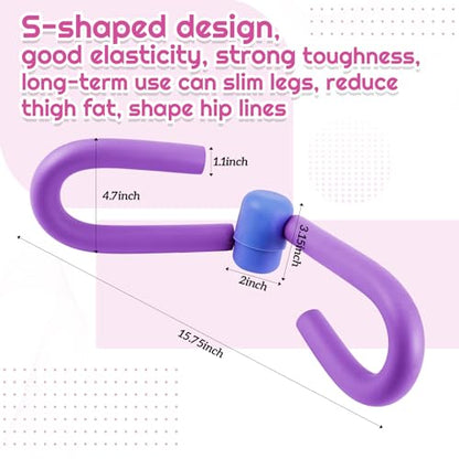Women Fitness Exercise Equipment Trainer Set Pedal Resistance Band | Leg Arm Thigh Resistance Bands, Women Fitness Workout Equipment, Pedal Resistance Band with Handle, Yoga Pilates Body Fitness - color: Purple