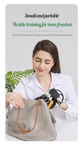 Rehabilitation Robot Gloves Hemiplegia Hand Stroke Recovery Equipment with 3 Training Modes, Robot Hand Glove Finger Trainer with Strength Adjustment - color: Left, size: Large