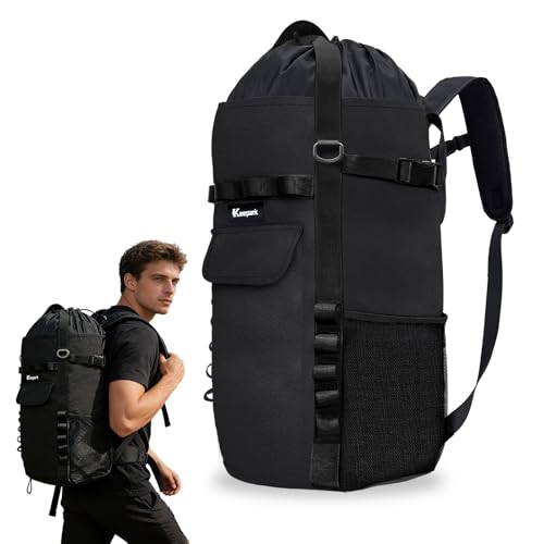 Rock Climbing Rope Storage Bag - Large Capacity Tree Rope Storage Backpack, Waterproof Oxford Outdoor Climbing Rope Bag With Adjustable Shoulder Straps - Black - color: Black