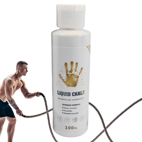 Lifting Chalk Liquid Long-Lasting Liquid Chalk | Strong Grip Hand Fluid, Grip Fluid, Gym Accessories for Pole Dancing, Weightlifting, Rock Climbing, Bodybuilding, Bouldering - color: 100ML