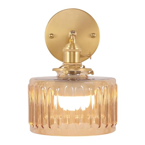 Shenmoyl Brass Lock Part Accessory Fixing Striped Lampshade - size: Screw cap (striped)