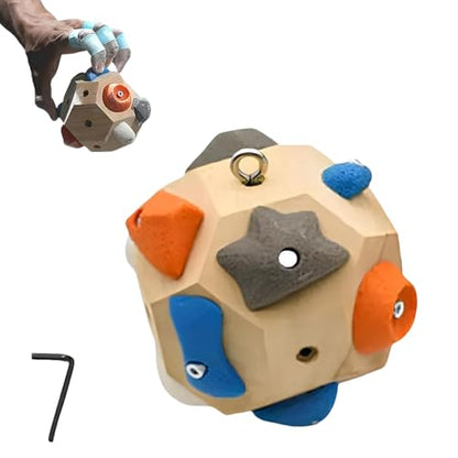 Handcrafted Boulder Blocks,Build Strength and Precision,Finger Training Tool for Climbers,Boulder Ball 3D Climbing Ball Rock Climbing Training Balls, Train Hand Strength, Gifts for Rock Climbers