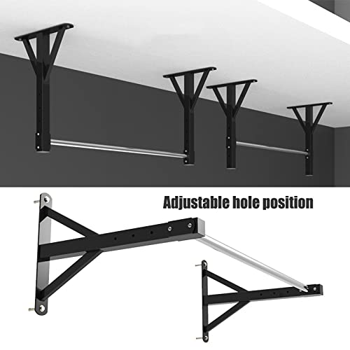 Fitness Equipment Pull-Up Bars Steel Chin Up Bar for Home Gym, Wall and Ceiling Mounted Fitness Bar, Height Adjustable, Load 300kg