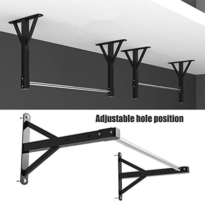 Fitness Equipment Pull-Up Bars Steel Chin Up Bar for Home Gym, Wall and Ceiling Mounted Fitness Bar, Height Adjustable, Load 300kg