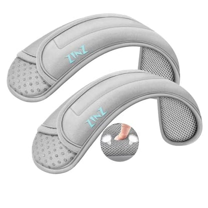 ZINZ 2-Pack Universal Shoulder Pad with Ultra thick Cushion for Bag Luggage Bag Crossbody, Plus Long & Anti-Slip & Breathable,Gray-2Pack - color: Gray-2pack