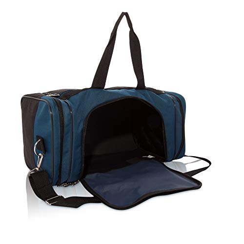 DALIX 17" Blank Duffle Bag Duffel Bag Travel Size Sports Durable Gym Bag - color: Navy Blue
