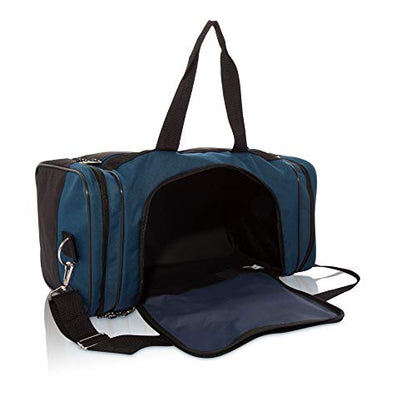 DALIX 17" Blank Duffle Bag Duffel Bag Travel Size Sports Durable Gym Bag - color: Navy Blue