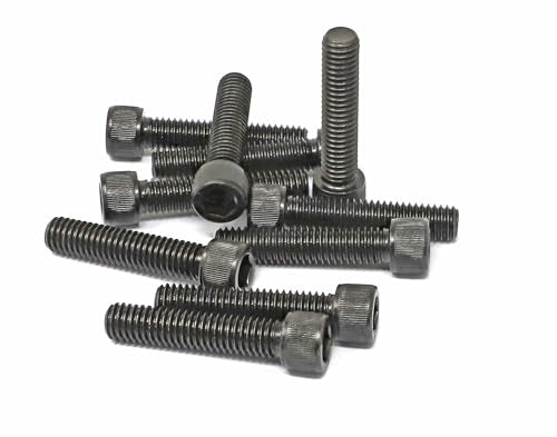 iexcell 10 Pcs 3/8-16 x 1-3/4" Alloy Steel 12.9 Grade Hex Socket Head Cap Screws Bolts Kit, Black Oxide Finish - size: 3/8-16 x 1-3/4"