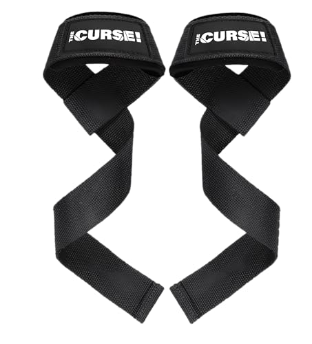 JNX Sports The Curse! Lifting Straps | 23″ Neoprene Wrist Support Weightlifting & Powerlifting Straps for Deadlifts, Rows & Gym Workouts