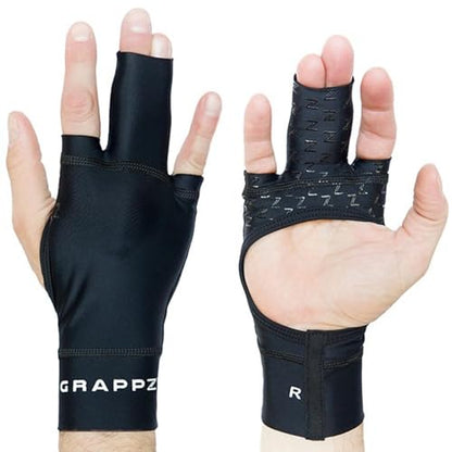 Grappz Middle Finger Brace Compression Gloves, Splint Alternative, Unisex M | Athletic Buddy Tape, Finger Sleeve & Brace, Arthritis Pain Relief & Joint Stabilizer for All Sports - size: Medium, style: Middle Finger