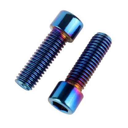 6Pcs Bike Screws M6x10 12 16 18 20 25 30 35mm Stainless Steel Socket Head Cap Allen Hex Bolt (Burnt Blue, M6 x25mm) - color: Burnt Blue, size: M6 x25mm