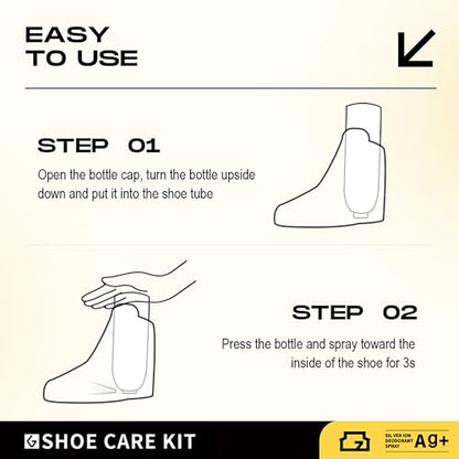 GOTO Shoe Deodorizer Spray 10Fl oz, Shoe Odor Elimination, Fit for Shoes, Sneakers, Boots, Suede and Nubuck (Citrus Scent)