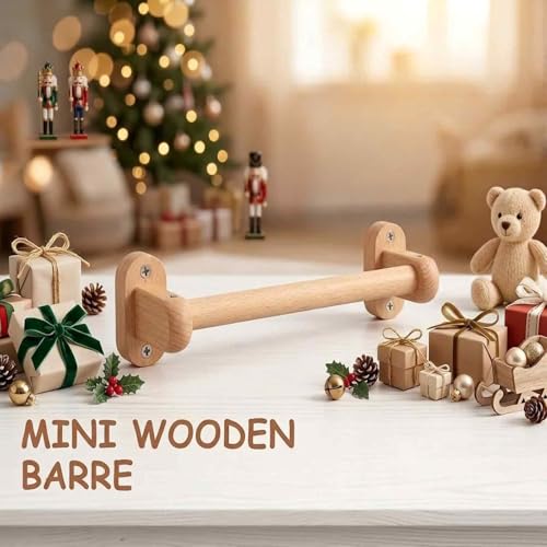 Duomilee Baby Pull up Bar Toddler Pull Up Bar Montessori Wall-Mounted Handrail Ballet Bar for Toddlers Suitable for Baby to Learn to Stand and Support. (35.4 in) - style: 35.4 IN