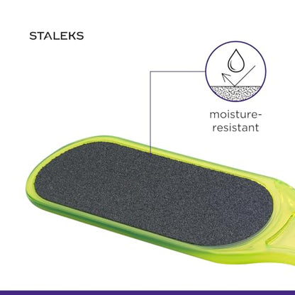 STALEKS Classic 10 Type 1 Plastic Foot File (100/180 Grit) – Ergonomic Double-Sided Pedicure Tool for Smoothing & Polishing Rough Skin