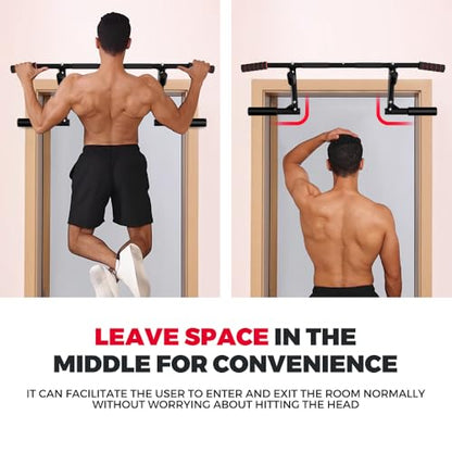 ONETWOFIT 2026 Upgrade Multi-Grip Pull Up Bar for Doorway - 460 lbs Heavy Duty Chin-Up Bar for Home Gym Exercise, Door Frame Pull Up Bar for Almost All Doors