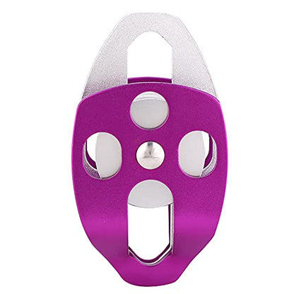 RiToEasysports Dual Pulley, for Rock Climbing Mountaineering, Suitable for Outdoor Exploring, Side Swing, Block and Tackle, Tandem Pulley