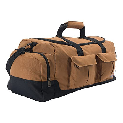 Carhartt Utility Duffel, Heavy-Duty Gear Bag for Jobsite, Gym, & Travel - color: Carhartt Brown