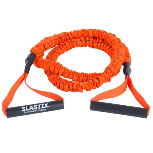 Stroops Slastix Toner Resistance Bands with Handles | Safe Sleeve Exercise Bands for Strength Training, Full Body Workouts, and Home Gym Fitness - color: Orange, size: Very Light Resistance - 10 lbs.