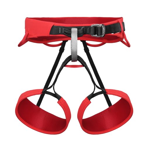 KAILAS Airo Rock Climbing Harness Men Roofing Harnesses Rescue Mountaineering Safety Belt Women Comfortable Lightweight - color: Red, size: Medium