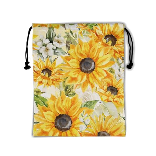 Gymnastics Grip Bag Lightweight Small Drawstring Grip Bags for Gymnasts - color: Sunflower-yellow