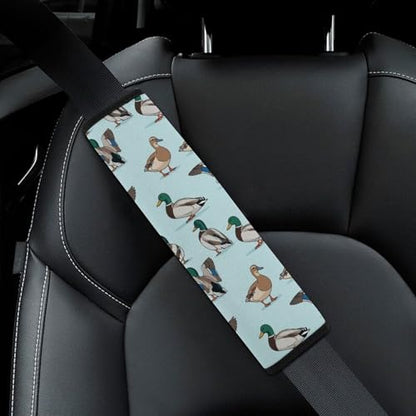 2 Pack Breathable Car Seat Straps Shoulder Pads for Adults and Children, All Vehicles, Cute Mallard Duck Harness Pads Strap, Pressure Relief - color: Pattern 1028