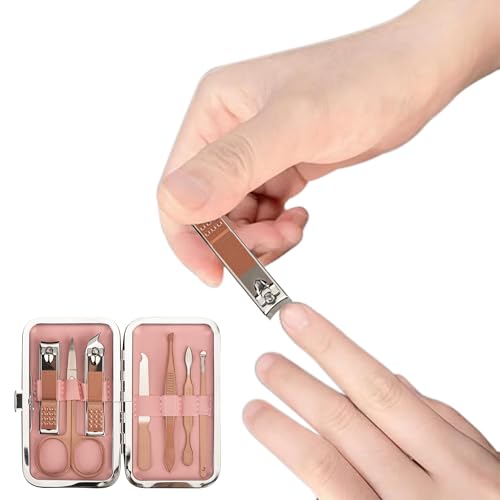 Manicure Set Personal Care Nail Clipper Kit Professional Manicure Pedicure Set Mens Accessories Personal Care Nail Grooming Present for Men Husband Boyfriend Parent, Rose Gold - color: Rose Gold