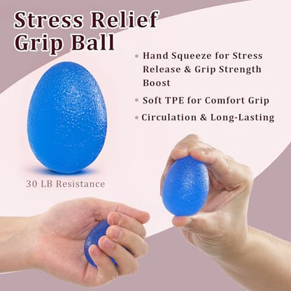 CYFIE Grip Strength Trainer Kit, Adjustable 10-132 lb, Hand Exerciser | Forearm Strengthener, Finger Stretcher, Stress Ball and Bag for Grip Recovery, Wrist Training, Rehab, Climbers and Musicians - color: Pink