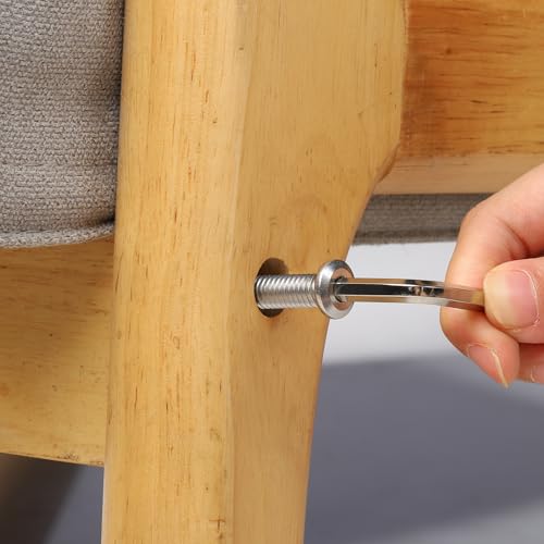 1/4-20 x 2-1/2" Bolt, 25PCS Flat Head Hex Socket Cap Screws Bolts, 304 Stainless Steel 18-8, Fully Threaded, with Hex Spanner - color: Silver, size: 1/4-20 x 2-1/2