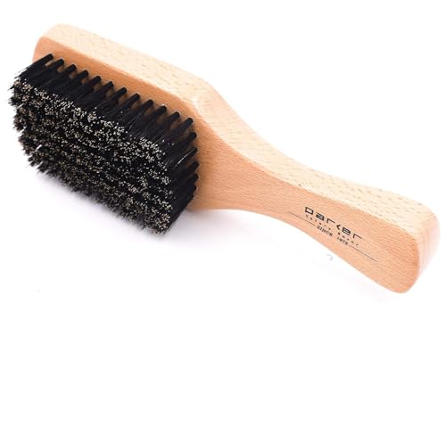 Parker Boar Bristle Hair Brush with Beechwood Handle | Natural Boar Bristles Distribute Oils, Smooth Hair And Gently Stimulate The Scalp; Ideal For Short, Fine Or Thinning Hair.