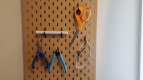 'Just Hanging' Pegboard Hook Packs, Compatible with IKEA SKADIS Pegboard, Display Hook SKADIS Accessory (Matte Black, 12pk, J-Hook) - color: Matte Black, size: 12pk, J-Hook