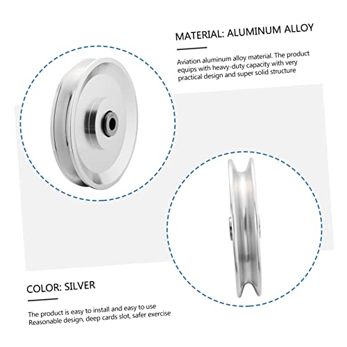 1Pc Aluminum Alloy Lift Load Bearing Pulley Wheel Gym Equipment Accessory with High Machining and Anodized Surface Lightweight and Easy to Install for Exercise Machine Attachments