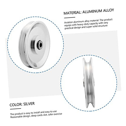 1Pc Aluminum Alloy Lift Load Bearing Pulley Wheel Gym Equipment Accessory with High Machining and Anodized Surface Lightweight and Easy to Install for Exercise Machine Attachments
