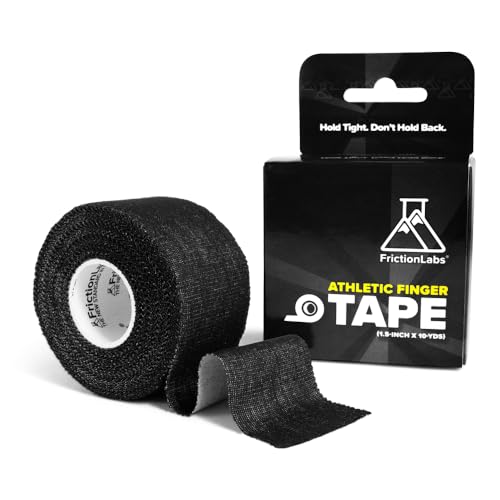 Friction Labs Athletic Finger Tape - Rock Climbing Tape for Skin Protection - 1.5” Zinc Oxide Tape - Protective Sports Tape - Easy Tear, Strong Stick - Recyclable Packaging - 10 Yards - color: Finger Tape