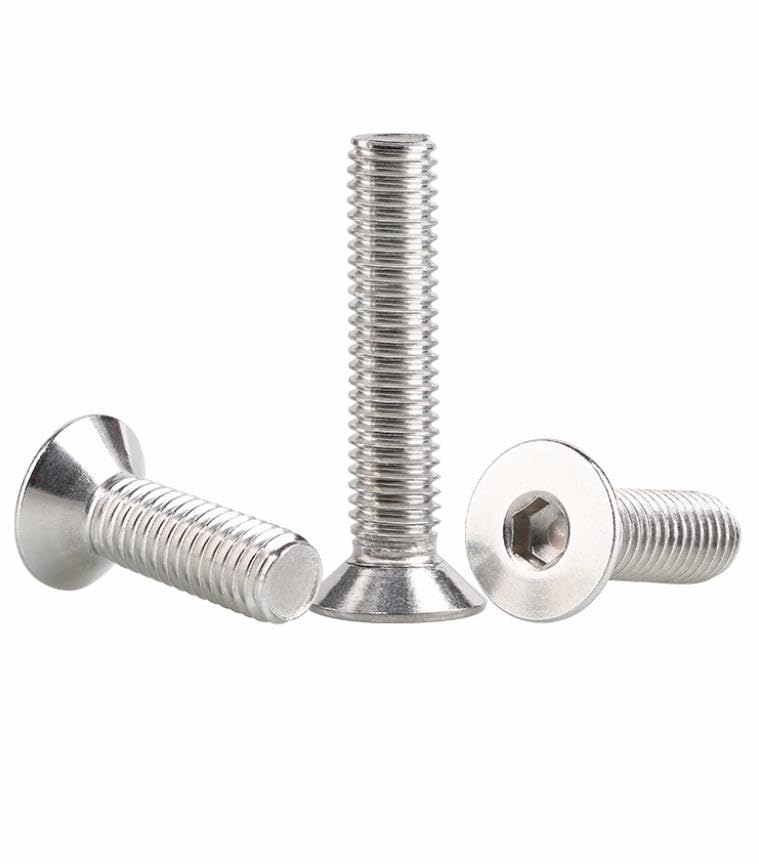 10Pcs 1/4-20x2 Flat Head Socket Cap Screws Bolts Countersunk Bolts, Stainless Steel 18-8 (304), Bright Finish, Allen Socket Drive - size: 1/4-20x2(10Pcs)