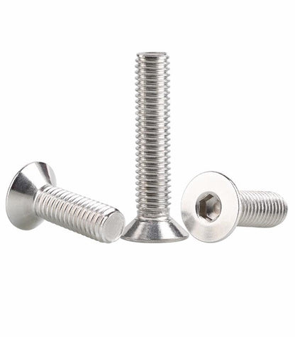 6Pcs 1/4-20x1-1/4 Flat Head Socket Cap Screws Bolts Countersunk Bolts, Stainless Steel 18-8 (304), Bright Finish, Allen Socket Drive - size: 1/4-20x1-1/4(6Pcs)