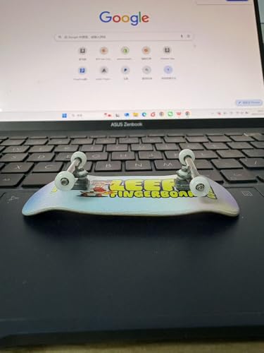 LEEFAI Pro Fingerboard Complete, Pre-Assembled Finger Skateboard Setup Canadian Maple Wood Deck Measure 34x96mm, Boxy Shape (Skate Girl)