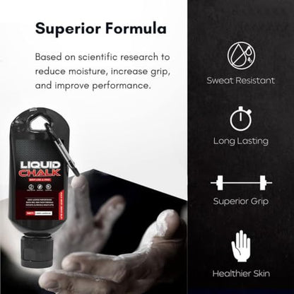 Weightlifting Liquid Chalk 50ml Anti-Slip Lifting Supplies | Dancing Hand Chalk for Men Women Powerlifters Weightlifters Athletes Gymnasts Trainers Competitors Gym Studio Bouldering