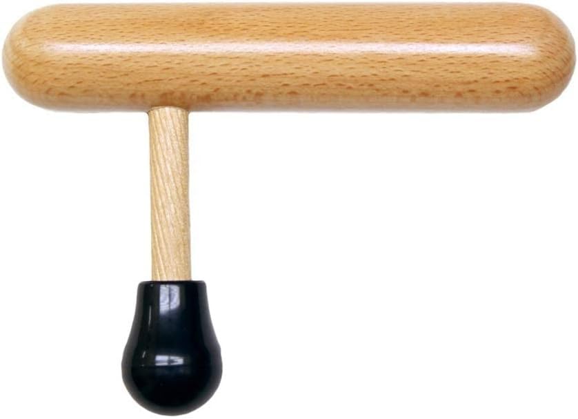 Massage Wooden Thumb Saver for Trigger Point, Deep Tissue T Shape Press Bar Wood
