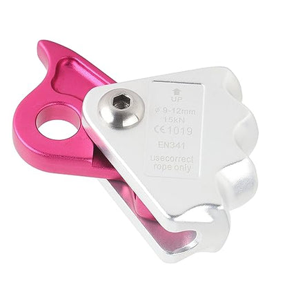 15KN Self Brems Stop Stop Stop with Automatic Blocking Equipment for Climbing, Suitable for a 9-12 Mm Rope, Easy to Use