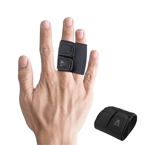 Finger Splint Wraps Reusable Finger Buddy Tape Adjustable Finger Brace Trigger Finger Splints Mallet Finger Support Compression Finger Sleeves for Arthritis Pain Relief, Sport Injury - M - size: Medium, style: Buddy