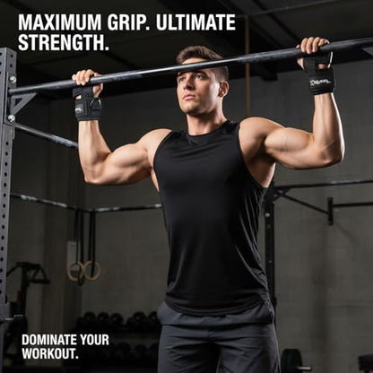 Weight Lifting Straps with Cuffed D Ring,Heavy Duty Thyick Comfortable Lifting Straps, Secure Fit, Enhanced Grip, Straps for Weightlifting & Gym Training - color: Black