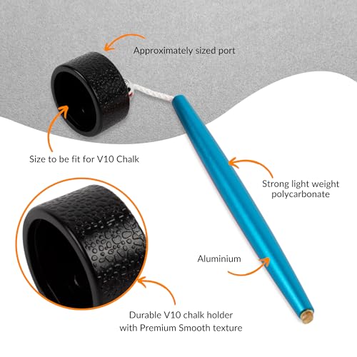 Aluminum Circle Pool Chalk Holder - Use with TAOM Pyro or TAOM V10 Chalk - Slip-in Pocket Pool Cue Chalk Holder - Cover Billiard Supplies - Snooker Accessory Chalk - color: Blue